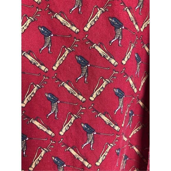 90'S IVY Club Golf PRINT BUTTON DOWN SHIRT Size XL - Picture 6 of 11